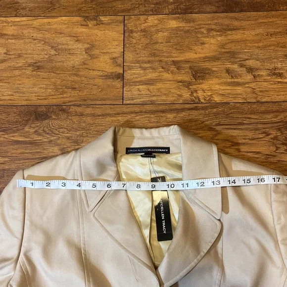 NWT Linda Allard Ellen Tracy khaki blazer jacket - Picture 9 of 9